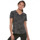 Petite Tek Gear&reg; Burnout Tee, Women's, Size: S Petite, Black