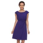 Petite Dana Buchman Twist-front Dress, Women's, Size: Xl Petite, Purple