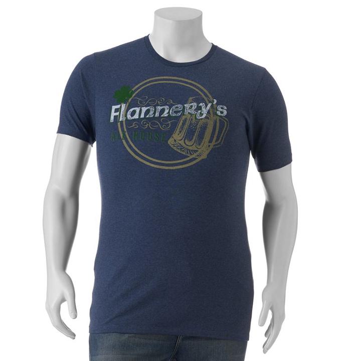 Big & Tall Sonoma Goods For Life™ Flannery's Ale House Tee, Men's, Size: L Tall, Blue (navy)