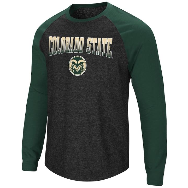 Men's Colorado State Rams Hybrid Ii Tee, Size: Xxl, Grey (charcoal)