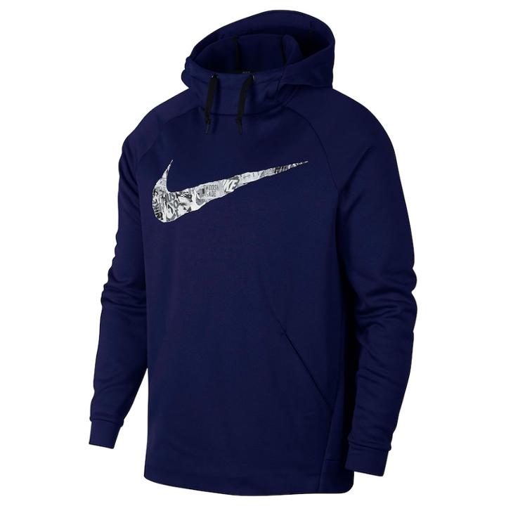 Men's Nike Therma Rip N Tear Pull-over Hoodie, Size: Xl, Blue