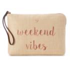 Lc Lauren Conrad Madolen Embroidered Wristlet, Women's, Med Brown