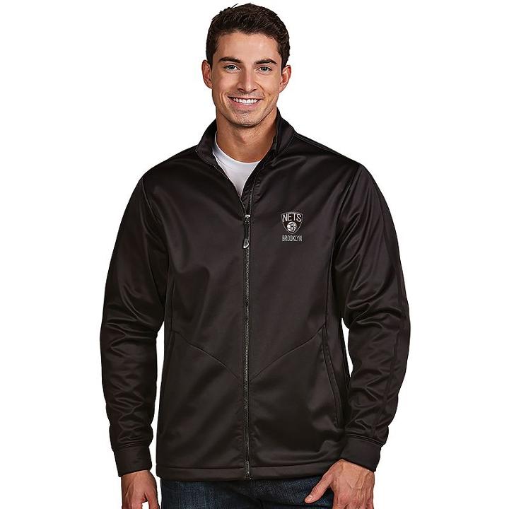 Men's Antigua Brooklyn Nets Golf Jacket, Size: Medium, Black