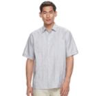 Men's Havanera Classic-fit Two-pocket Linen-blend Button-down Shirt, Size: Xl, Med Grey
