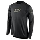 Men's Nike Purdue Boilermakers Elite Shooter Long-sleeve Tee, Size: Small, Black
