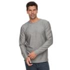 Men's Marc Anthony Slim-fit Textured French Terry Tee, Size: Large, Dark Grey