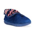 Muk Luks Rocker Sole Fleece Bootie Slippers, Women's, Size: Large, Blue