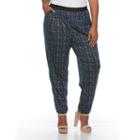 Plus Size French Laundry Printed Soft Pants, Women's, Size: 3xl, Dark Blue