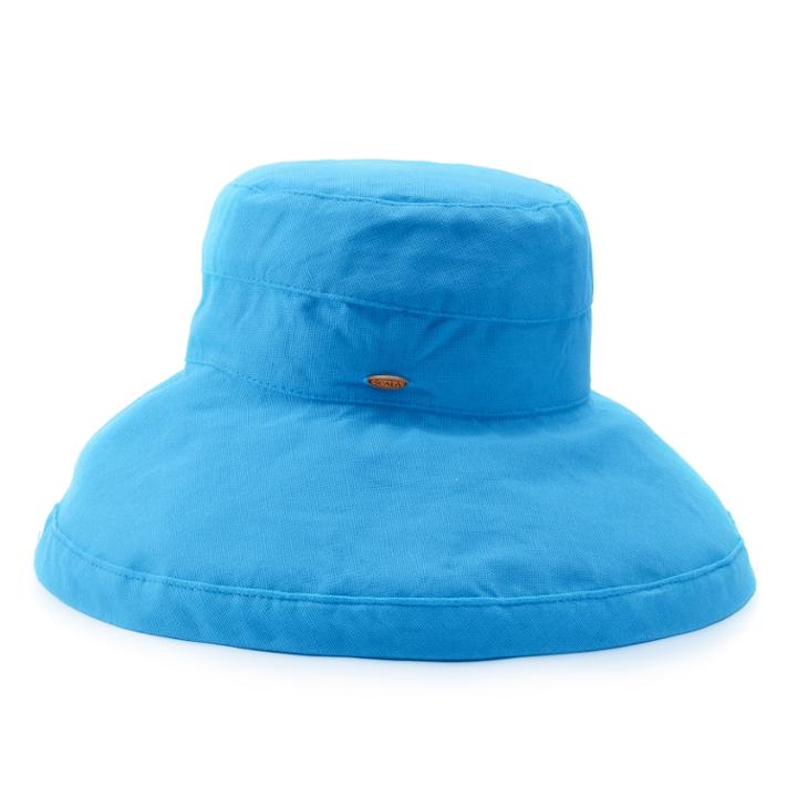 Women's Scala Cotton Big Brim Hat, Red/coppr (rust/coppr)