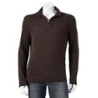 Big & Tall Croft & Barrow&reg; Classic-fit 5gg Quarter-zip Sweater, Men's, Size: 3xb, Dark Brown