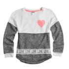 Girls 7-16 & Plus Size Miss Chievous Colorblocked Sweatshirt, Size: Large, Black
