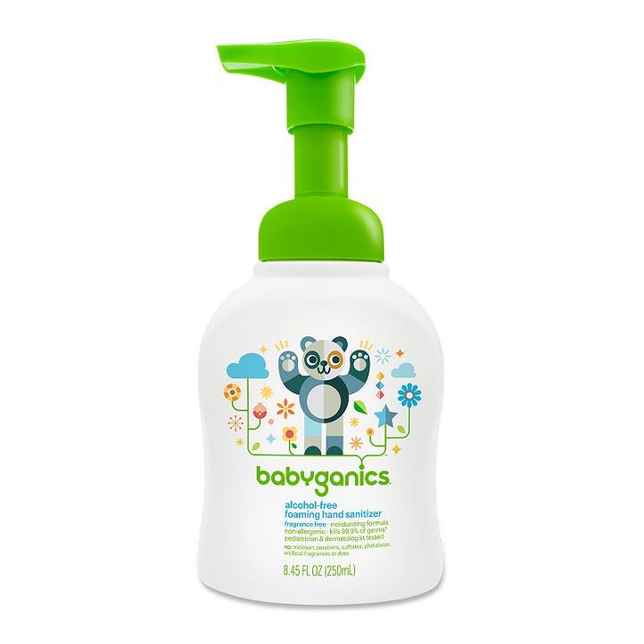 Babyganics 8.45-oz. Alcohol-free Foaming Hand Sanitizer, White