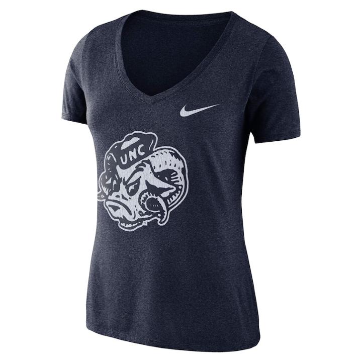 Women's Nike North Carolina Tar Heels Vault Tee, Size: Xxl, Blue (navy)
