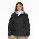 Plus Size Columbia Rain To Fame Hooded Rain Jacket, Women's, Size: 1xl, Grey (charcoal)