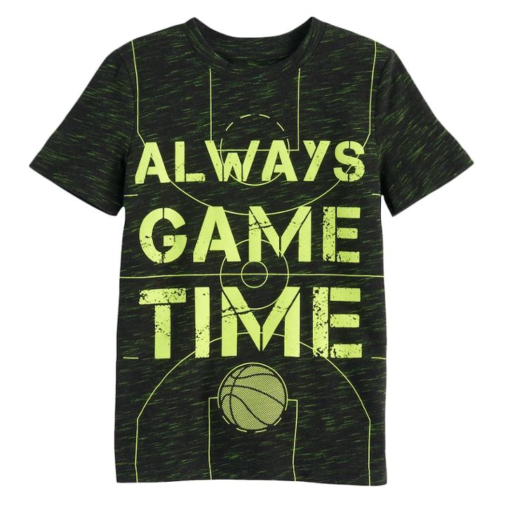 Boys 4-10 Jumping Beans&reg; Abstract Print Graphic Tee, Size: 8, Black