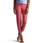 Petite Lee Essential Chino Capris, Women's, Size: 10 Petite, Med Pink