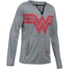 Girls 7-16 Dc Comics Wonder Woman Tech Hoodie By Under Armour, Girl's, Size: Xl, Med Grey
