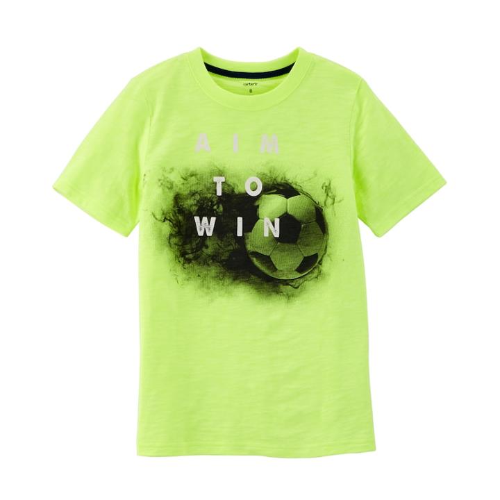 Boys 4-12 Carter's Active Sport Graphic Tee, Size: 8, Yellow