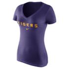 Women's Nike Lsu Tigers Wordmark Tee, Size: Xl, Purple