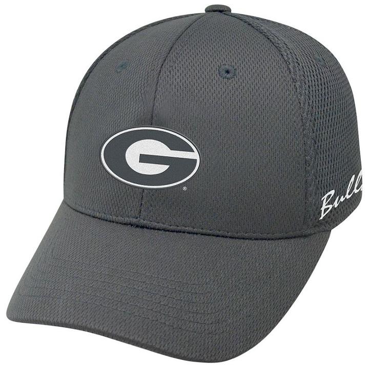 Adult Top Of The World Georgia Bulldogs Fairway One-fit Cap, Men's, Grey (charcoal)