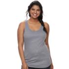 Juniors' Plus Size So&reg; Ribbed Racerback Tank, Teens, Size: 2xl, Dark Grey