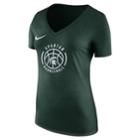 Women's Nike Michigan State Spartans Basketball Tee, Size: Xl, White
