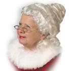 Adult Mrs. Claus Costume Wig, White