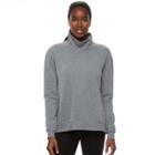 Women's Tek Gear&reg; Easy Fleece Turtleneck Sweatshirt, Size: Small, Med Grey