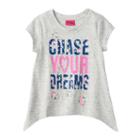 Girls 4-6x Chase Your Dreams Tee, Girl's, Size: 5, Light Grey