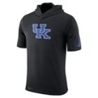 Men's Nike Kentucky Wildcats Dri-fit Basketball Hooded Tee, Size: Large, Black