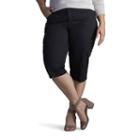 Plus Size Lee Edy Skimmer Capris, Women's, Size: 18 - Regular, Black