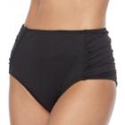 Women's Apt. 9&reg; Solid High Waist Bikini Bottoms, Size: Xl, Black