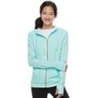 Juniors' So&reg; Zip-up Hoodie, Teens, Size: Xs, Light Blue