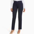 Women's Gloria Vanderbilt Amanda Slimming High-waisted Ponte Pants, Size: 12 Short, Blue