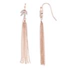 Lc Lauren Conrad Leaf Nickel Free Tassel Drop Earrings, Women's, Light Red