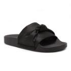Sugar Waltz Women's Slide Sandals, Size: Medium (8), Black
