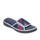 Dearfoams Women's Active Mesh Slide Slippers, Size: Xl, Blue Other
