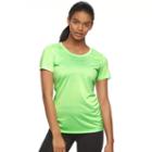 Petite Women's Tek Gear&reg; Base Layer Workout Tee, Size: L Petite, Lt Green