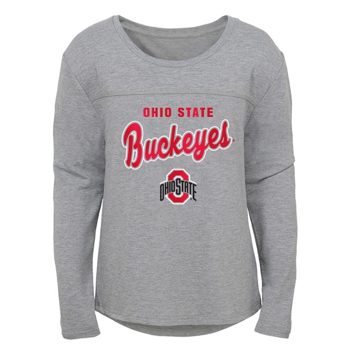 Girls 7-16 Ohio State Buckeyes Field Armour Tee, Size: Xl, Grey