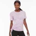 Women's Tek Gear&reg; Side Tie Tee, Size: Xs, Lt Purple