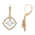 Dana Buchman Simulated Crystal Drop Earrings, Women's, Gold
