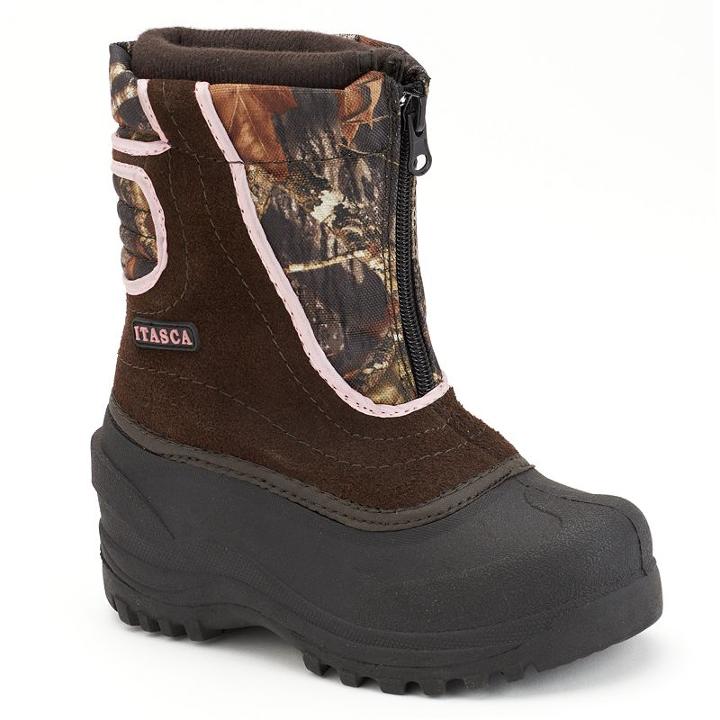 Itasca Snow Stomper Toddler Kids' Waterproof Winter Boots, Girl's, Size: 9 T, Pink