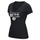 Women's Adidas Brooklyn Nets Horizon Lines Tee, Size: Medium, Black