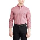 Men's Chaps Regular-fit Stretch Easy-care Button-down Shirt, Size: Large, Pink
