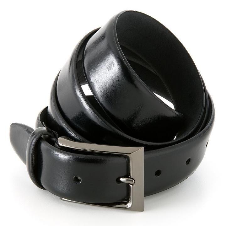 Dockers&reg; Feathered-edge Leather Belt - Extended Size, Men's, Size: 46, Black