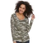 Women's Sonoma Goods For Life&trade; Essential V-neck Tee, Size: Small, Lt Green