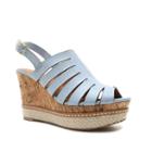 Qupid Ardor Women's Wedge Sandals, Girl's, Size: 6.5, Blue