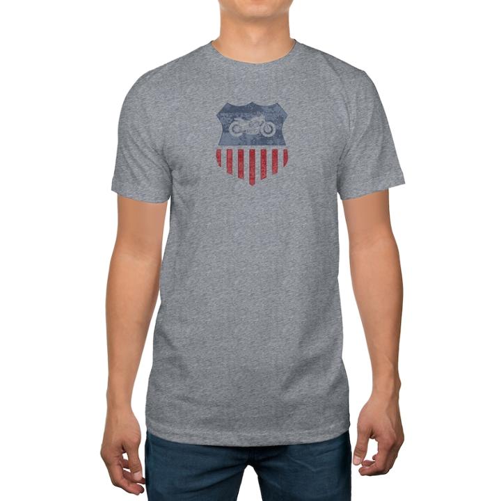 Men's Sonoma Goods For Life&trade; Motorcycle Shield Tee, Size: Small, Grey
