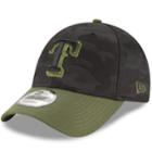 Adult New Era Texas Rangers 9forty Memorial Day Flex-fit Cap, Men's, Green (camo)