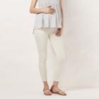 Maternity Lc Lauren Conrad Full-belly Panel Jeggings, Women's, Size: 4-mat, White Oth